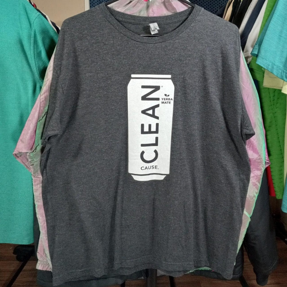 Clean Cause Yerba Mate promo tee shirt